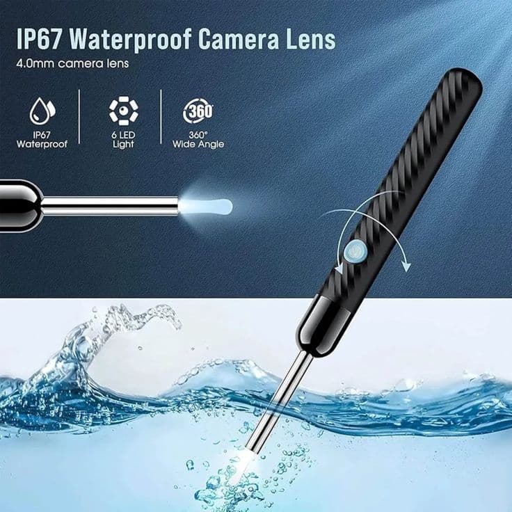 Smart HD Visual Ear Wax Removal Tool β 1080P Wireless Endoscope with 6 LED Lights